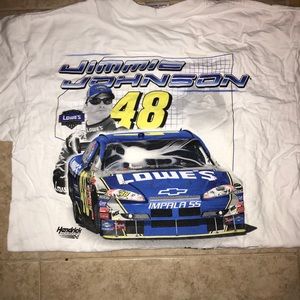 Large Jimmie Johnson vintage nascar tee